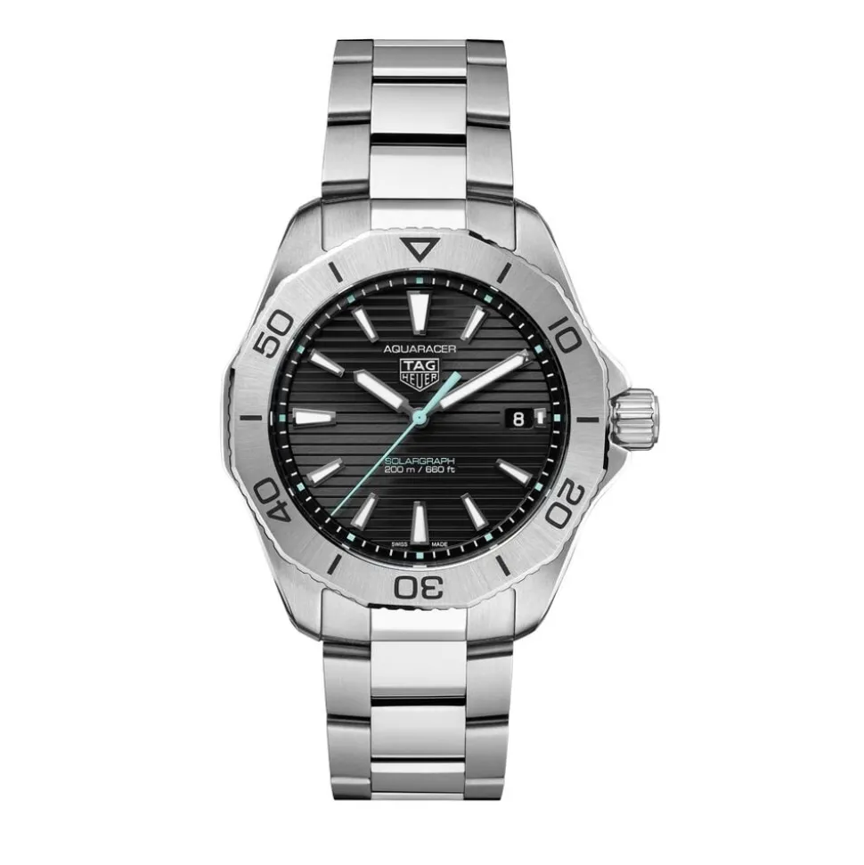 TAG Heuer Aquaracer Professional 200 Solargraph 40mm Black Dial Stainless Steel Bracelet Watch