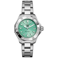 TAG Heuer Aquaracer Professional 200 Solargraph 34mm Polar Blue Dial Steel Bracelet Watch