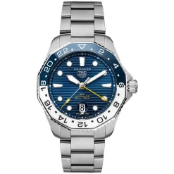 TAG Heuer Aquaracer Professional 300 GMT 43mm Blue Dial Stainless Steel Bracelet Watch