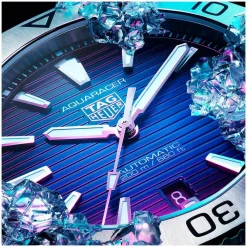 TAG Heuer Aquaracer Professional 200 Date 40mm Blue Smokey Dial Steel Bracelet Watch