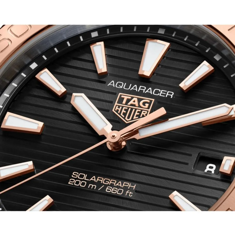 TAG Heuer Aquaracer Professional 200 Solargraph 40mm Black Dial Bracelet Watch