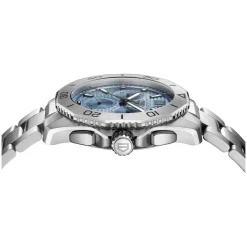 TAG Heuer Aquaracer Professional 200 Chronograph 40mm Light Blue Dial Steel Bracelet Watch