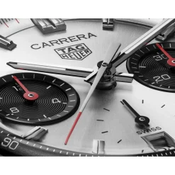 TAG Heuer Carrera Chronograph 39mm Silver Dial Stainless Steel Bracelet Watch