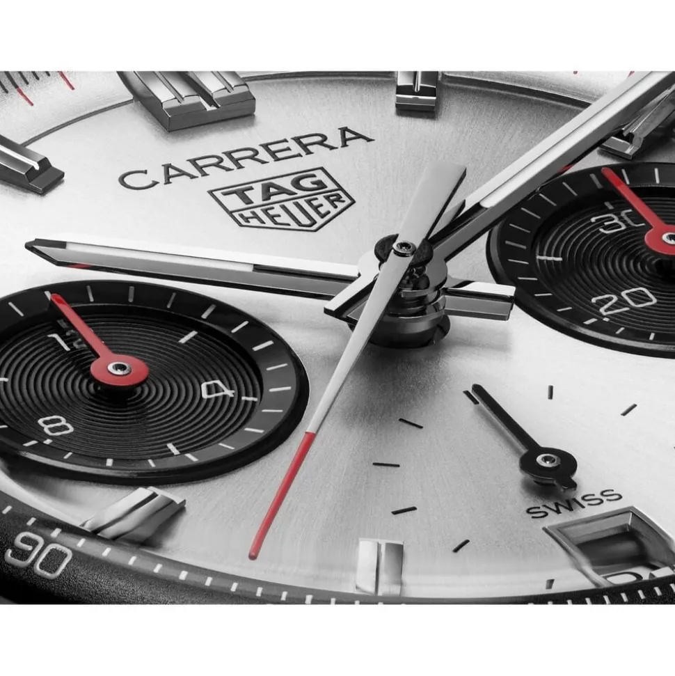 TAG Heuer Carrera Chronograph 39mm Silver Dial Stainless Steel Bracelet Watch