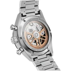 TAG Heuer Carrera Chronograph 42mm Black Dial Stainless Steel Bracelet Watch