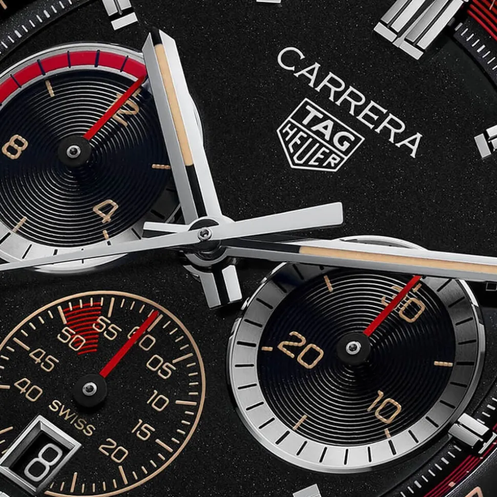 TAG Heuer Carrera Chronosprint X Porsche Rallye 42mm Black Dial Steel Bracelet Watch