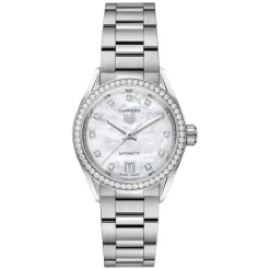 TAG Heuer Carrera Date 29mm Mother of Pearl Dial Stainless Steel Bracelet Watch