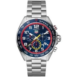 TAG Heuer Formula 1 Chronograph x Red Bull Racing 43mm Blue Dial Stainless Steel Bracelet Watch