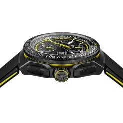 TAG Heuer Formula 1 Chronograph 44mm Black & Yellow Dial Black Rubber Strap Watch