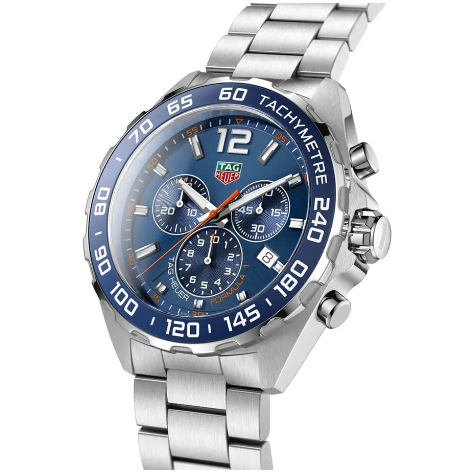 TAG Heuer Formula 1 Chronograph 43mm Blue Dial Stainless Steel Watch