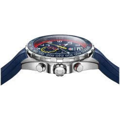 TAG Heuer Formula 1 Chronograph x Red Bull Racing 43mm Blue Dial Rubber Strap Watch