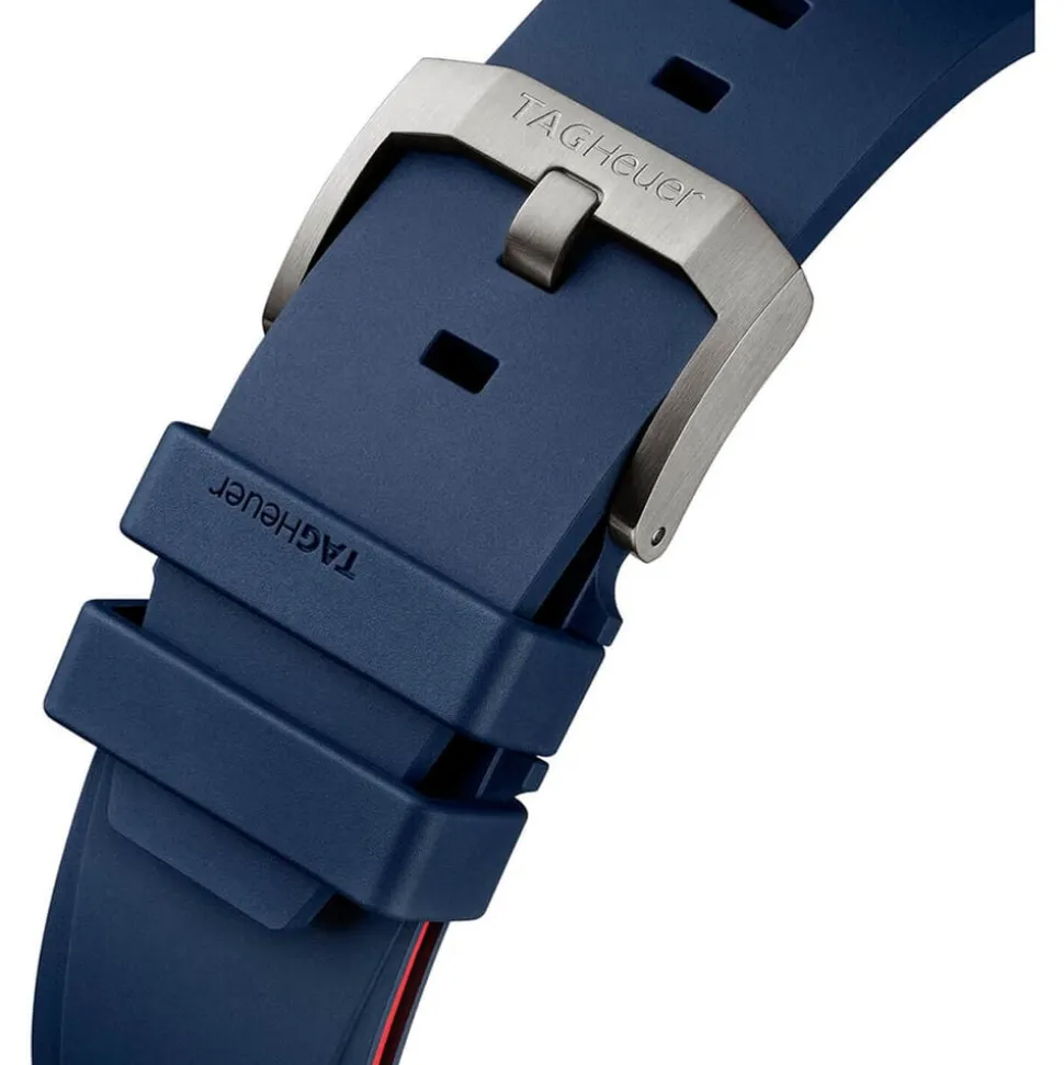 TAG Heuer Formula 1 Chronograph X Oracle Red Bull Racing 44mm Blue Dial Rubber Strap Watch