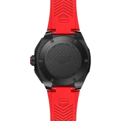 TAG Heuer Formula 1 Chronograph 44mm Black & Red Dial Red Rubber Strap Watch