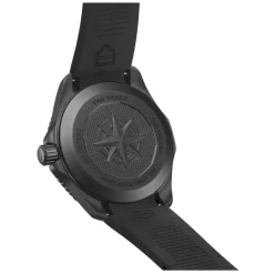 TAG Heuer Professional 200 Solargraph 40mm Black Dial DLC Case Rubber Strap Watch