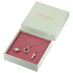 Ted Baker 3 Interchangeable Silver Tone Charms Set