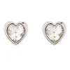 Ted Baker Hannela Silver-Plated Crystal Heart Earrings