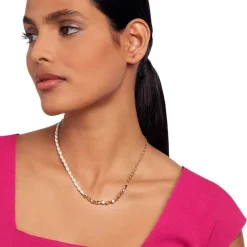 Ted Baker Ilenie Yellow Gold Plated Pearl Bead Necklace