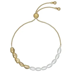 Ted Baker Inela Yellow Gold Plated Pearl Bead Bracelet