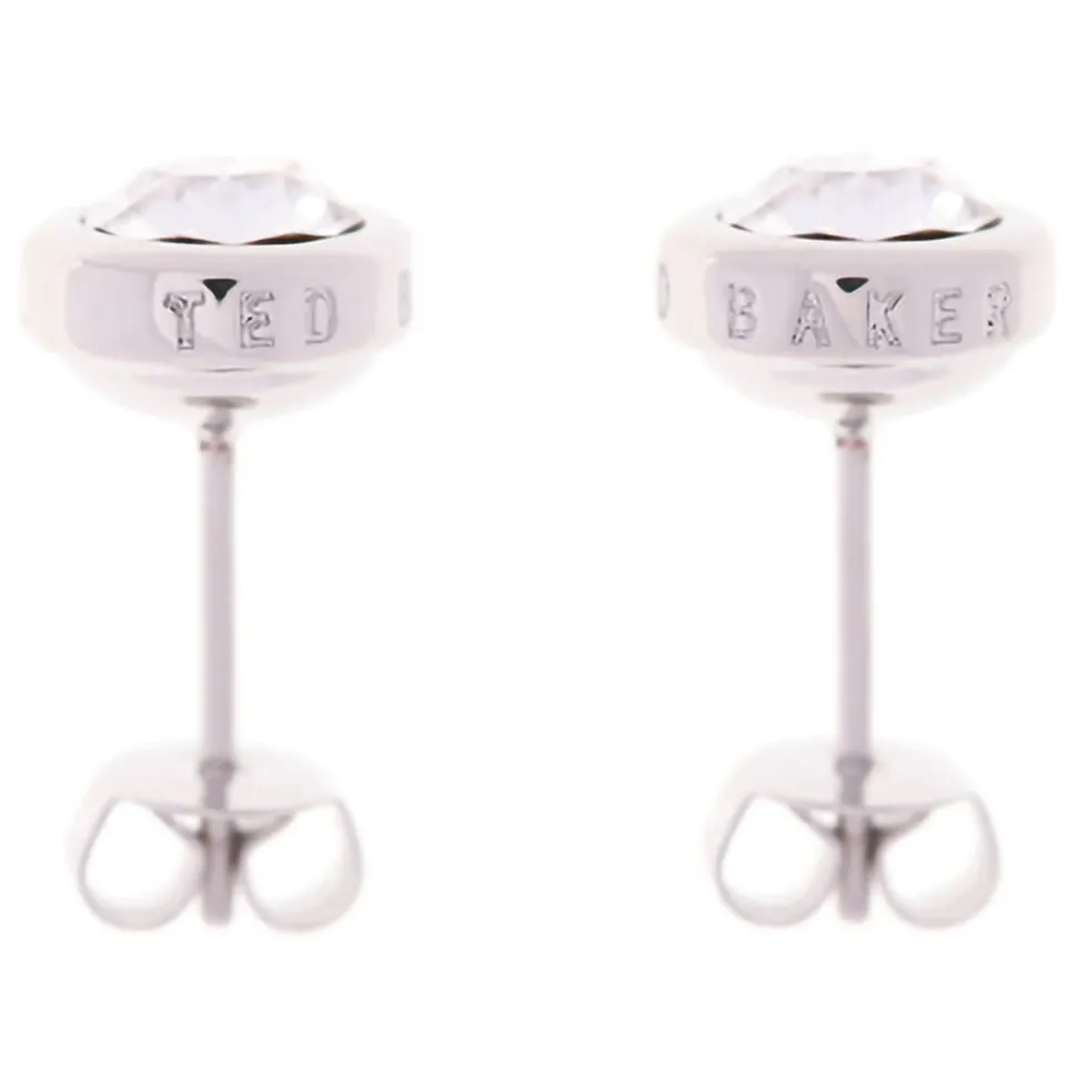 Ted Baker Silver Plated Sinaa Crystal Stud Earrings