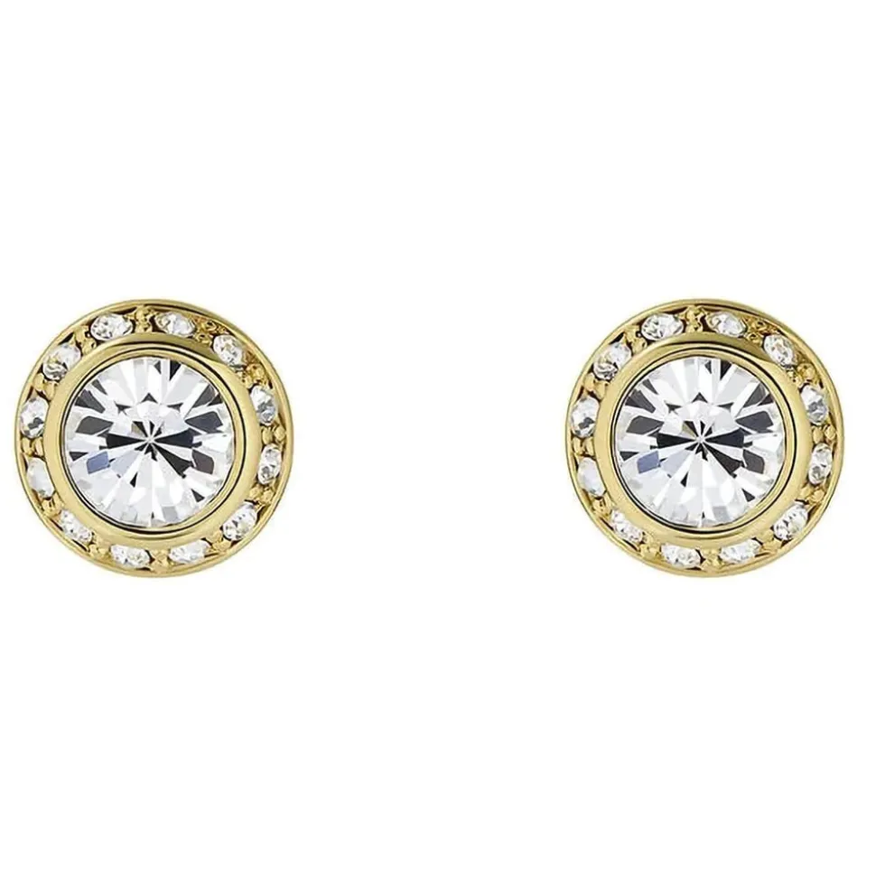 Ted Baker Soletia Yellow Gold Plated Solitaire Sparkle Crystal Round Stud Earrings