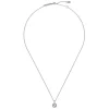 Ted Baker Soltell Silver Plated Solitaire Sparkle Crystal Round Pendant Necklace
