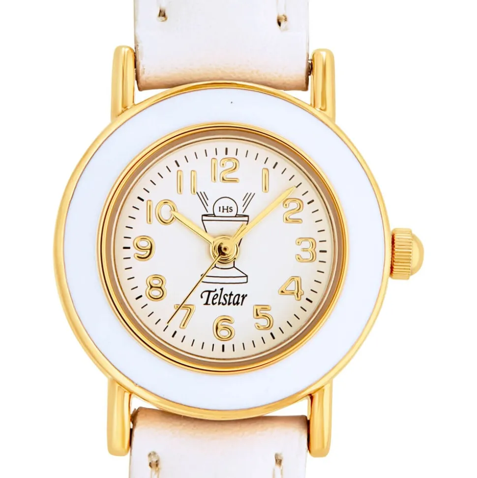 Telstar Girl's First Communion Watch Gold-Tone