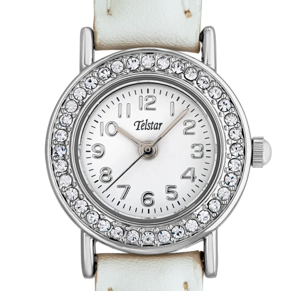 Telstar Girl's Stone-Set First Communion Watch
