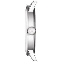 Tissot Classic Dream 42mm White Dial Roman Numerals Steel Case Brown Strap Watch