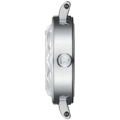 Tissot Lovely Round 19.5mm Silver Dial Faceted Glass Bracelet Watch
