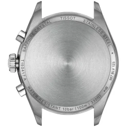 Tissot PR 100 Chronograph 40mm Ice Blue Dial Steel Bracelet Watch