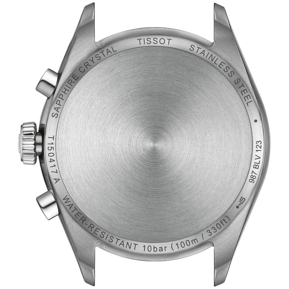 Tissot PR 100 Chronograph 40mm Ice Blue Dial Steel Bracelet Watch