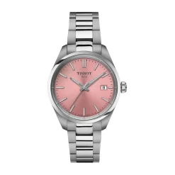 Tissot PR 100 34mm Pink Dial Stainless Steel Bracelet Watch