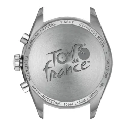 Tissot PR 100 Tour De France Chronograph 40mm Black Dial Steel Bracelet Watch