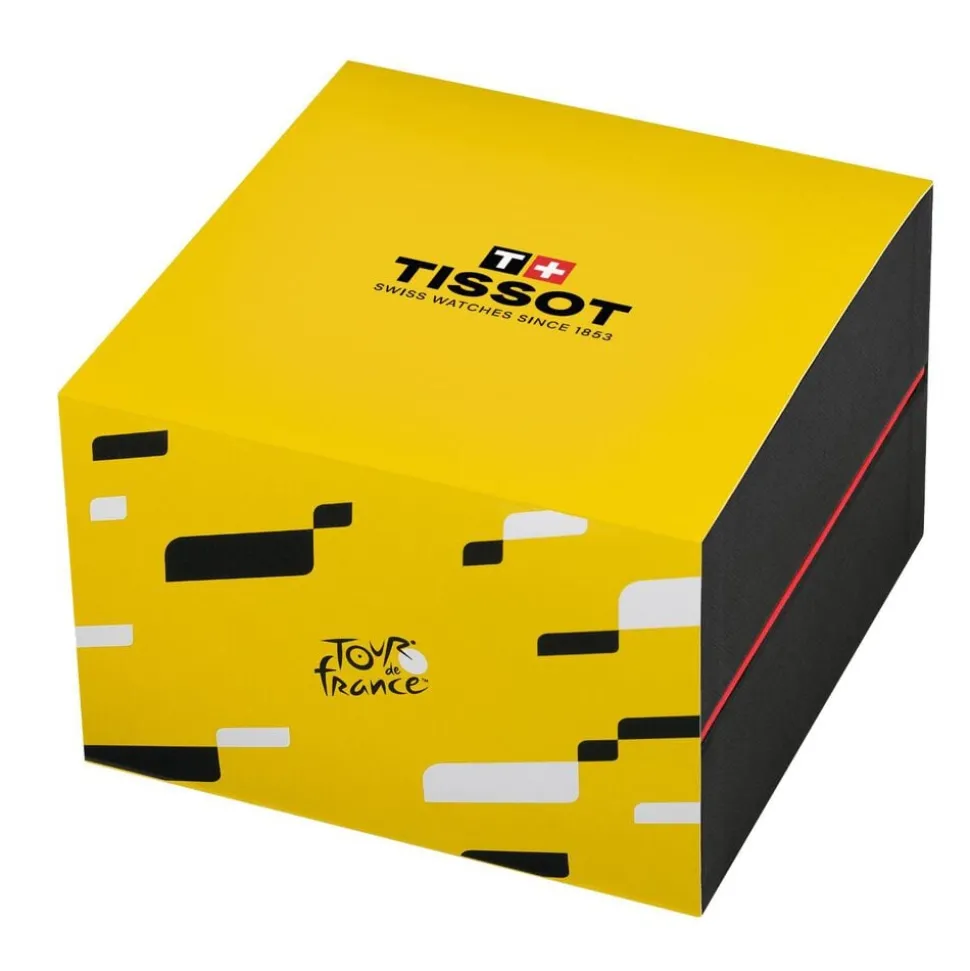 Tissot PR 100 Tour De France Chronograph 40mm Black Dial Steel Bracelet Watch