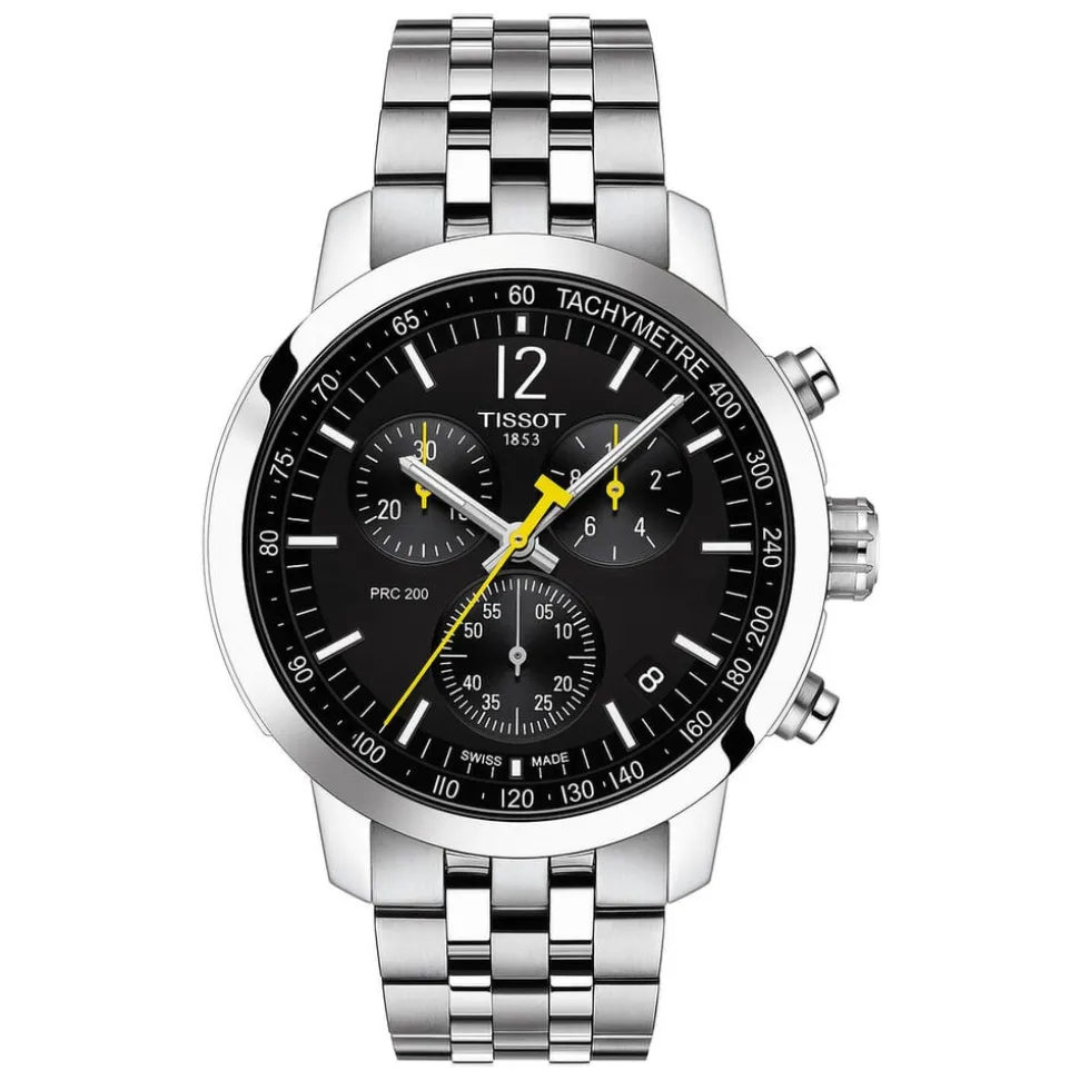 Tissot Prc 200 Collection 42mm Black Dial Mens Watch