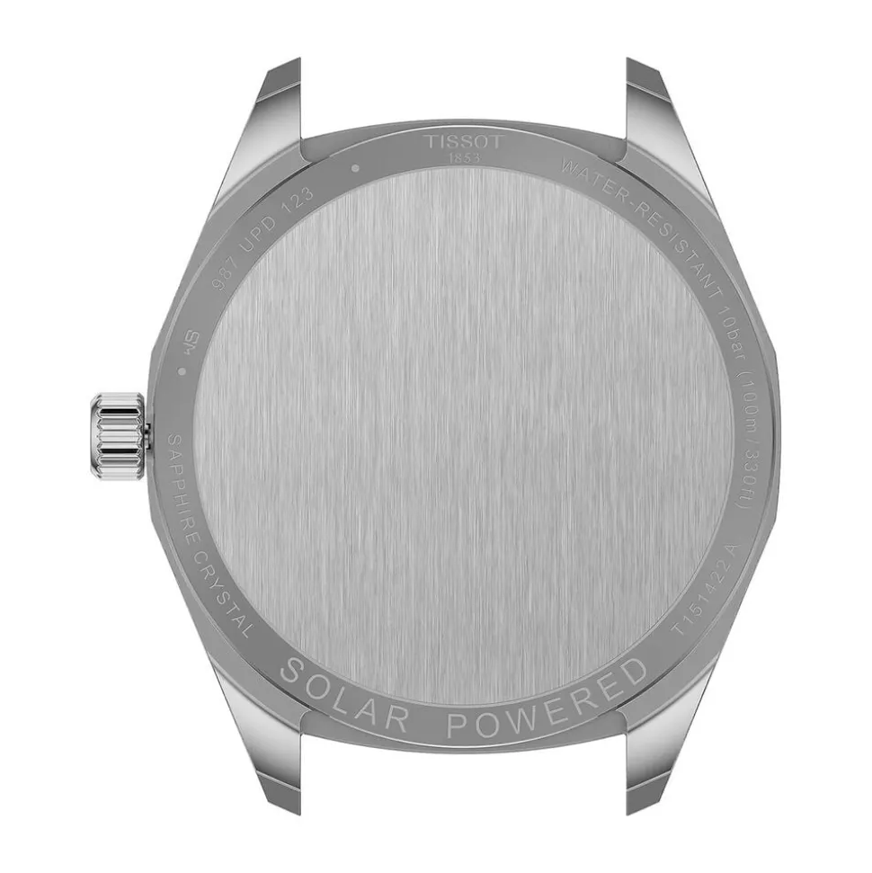 Tissot PRC 100 Solar 39mm Blue Dial Steel Bracelet Watch