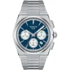 Tissot PRX Chronograph 42mm Automatic Blue Dial Steel Case Bracelet Watch