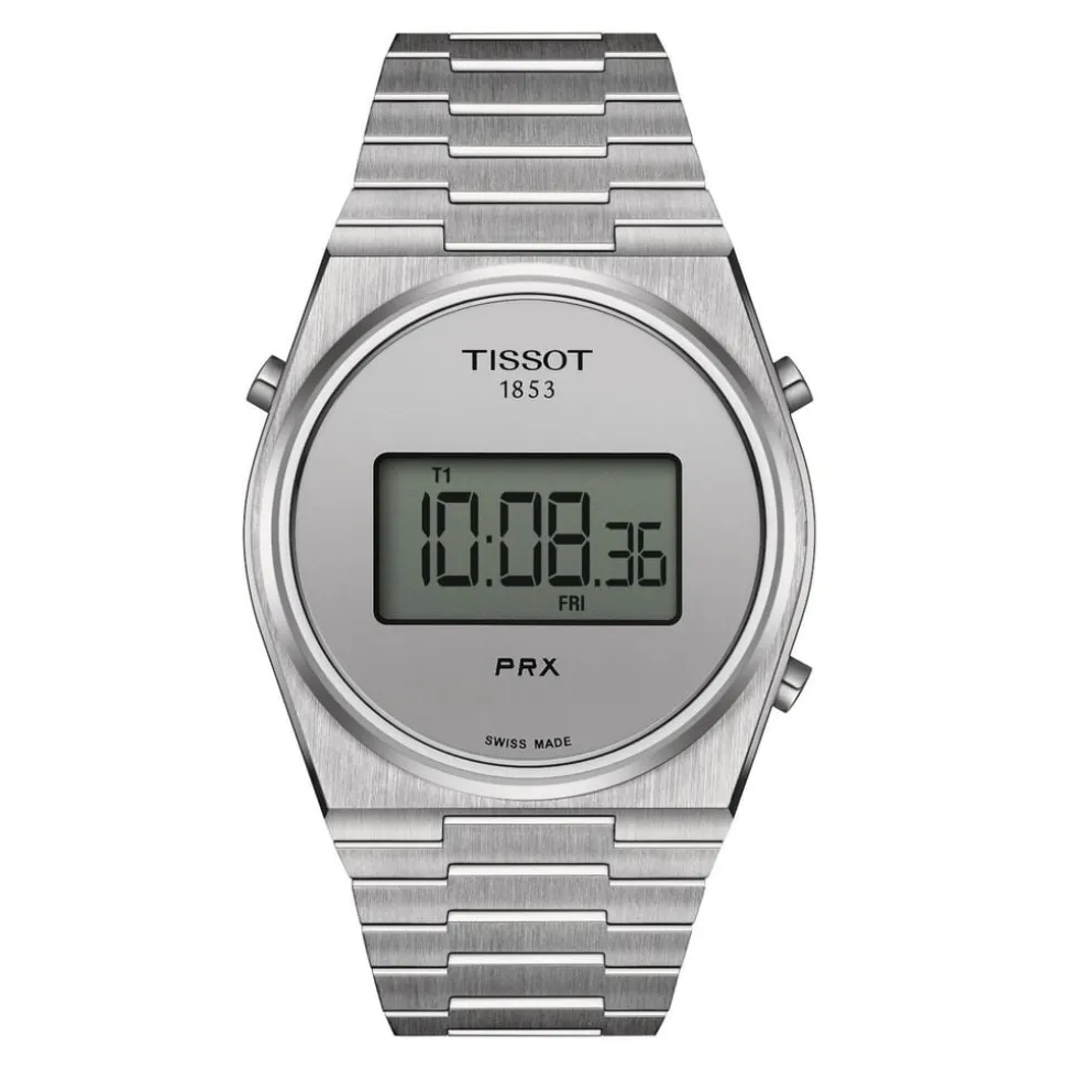Tissot PRX Digital 40mm Silver Dial Steel Case Bracelet Watch