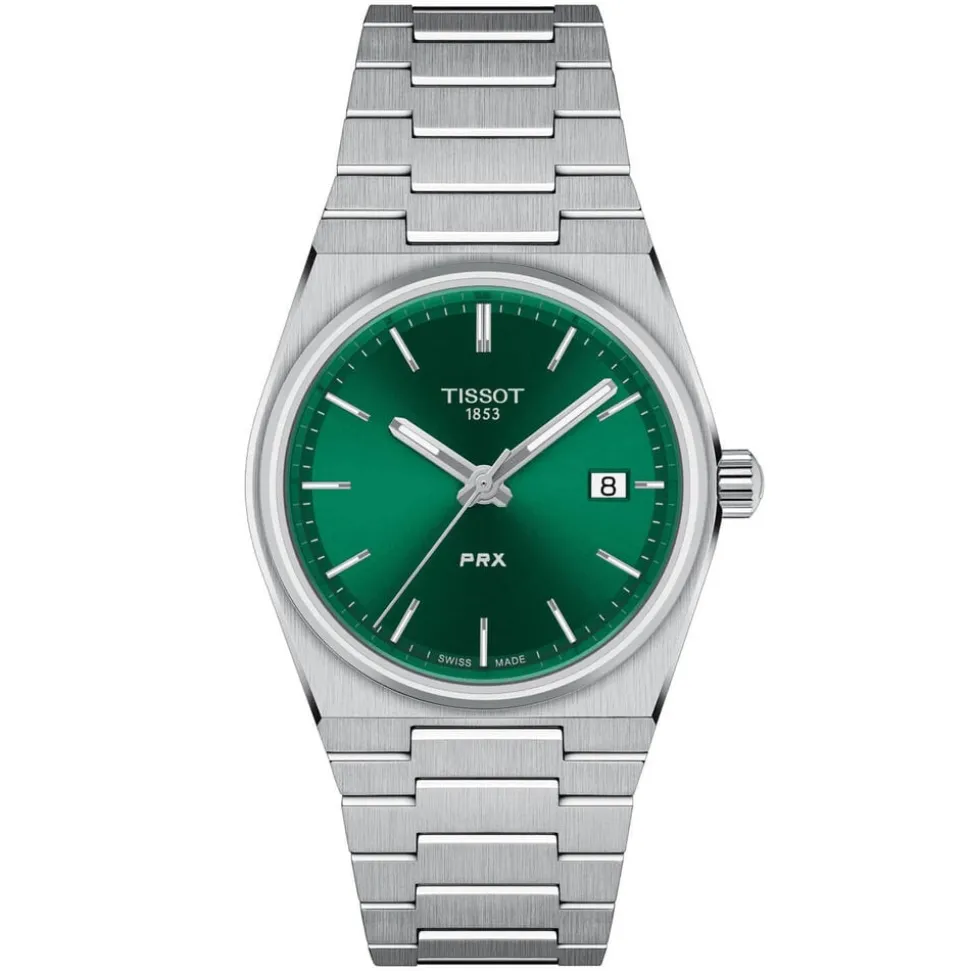 Tissot PRX35 35mm Green Dial Bracelet Watch