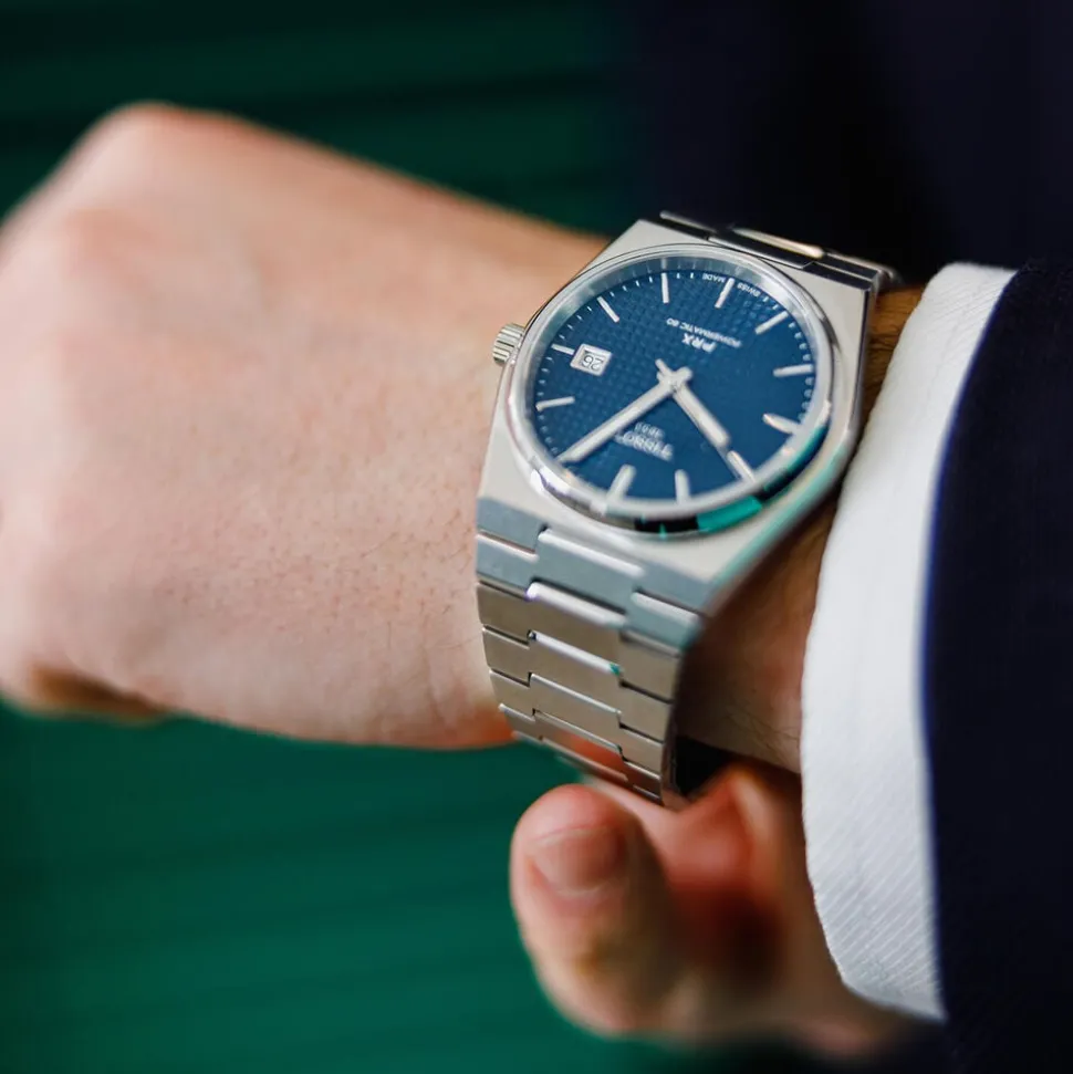 Tissot PRX 40mm Powermatic 80 Blue Dial Steel Case Bracelet Watch
