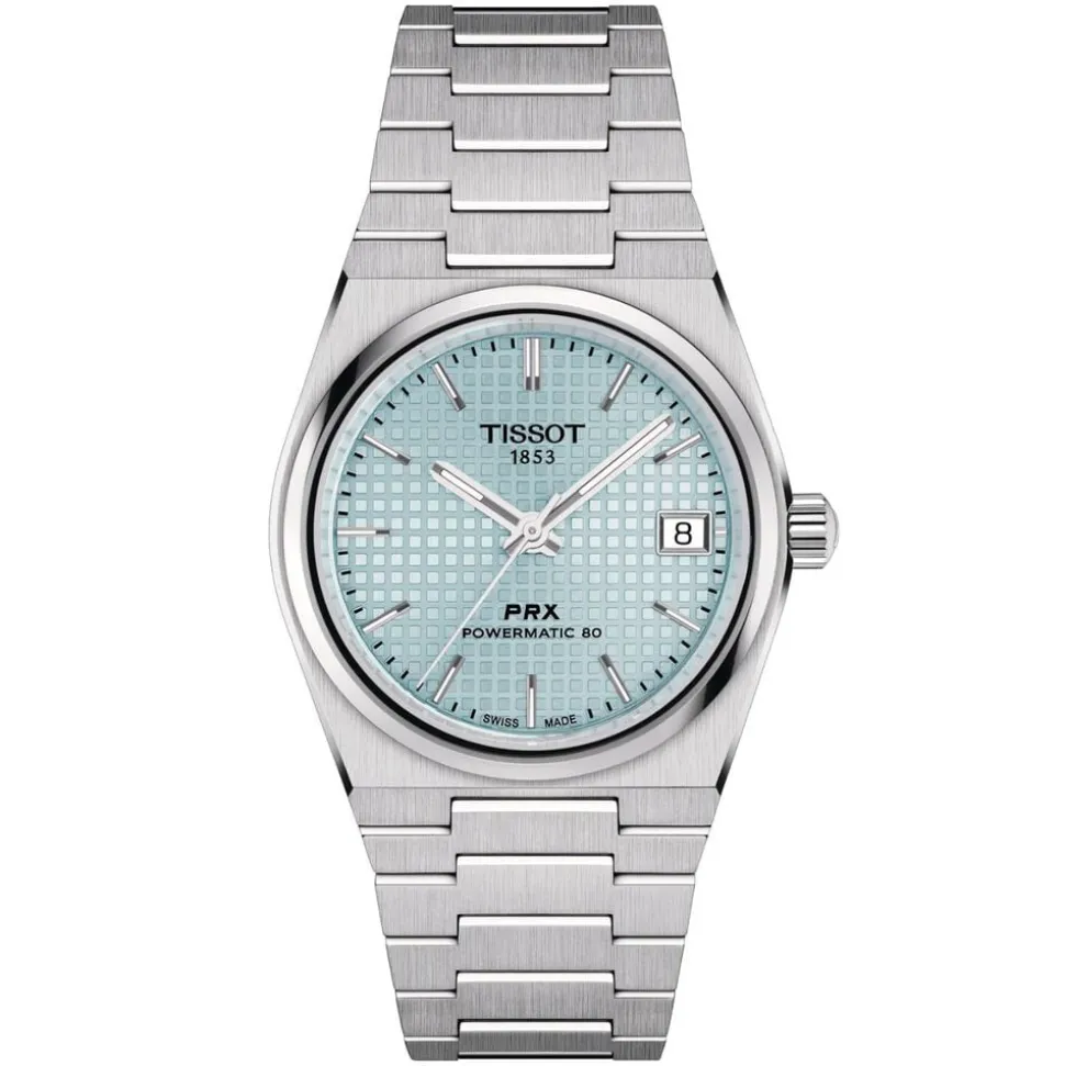 Tissot PRX Powermatic 80 Automatic 35mm Ice Blue Dial Steel Case Watch