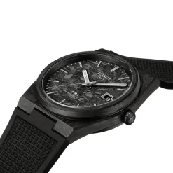 Tissot PRX Powermatic 80 40mm Black Dial Carbon Case Rubber Strap Watch