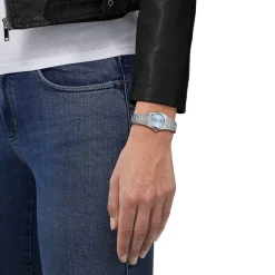 Tissot PRX Quartz 25mm Ice Blue Dial Stainless Steel Bracelet Watch