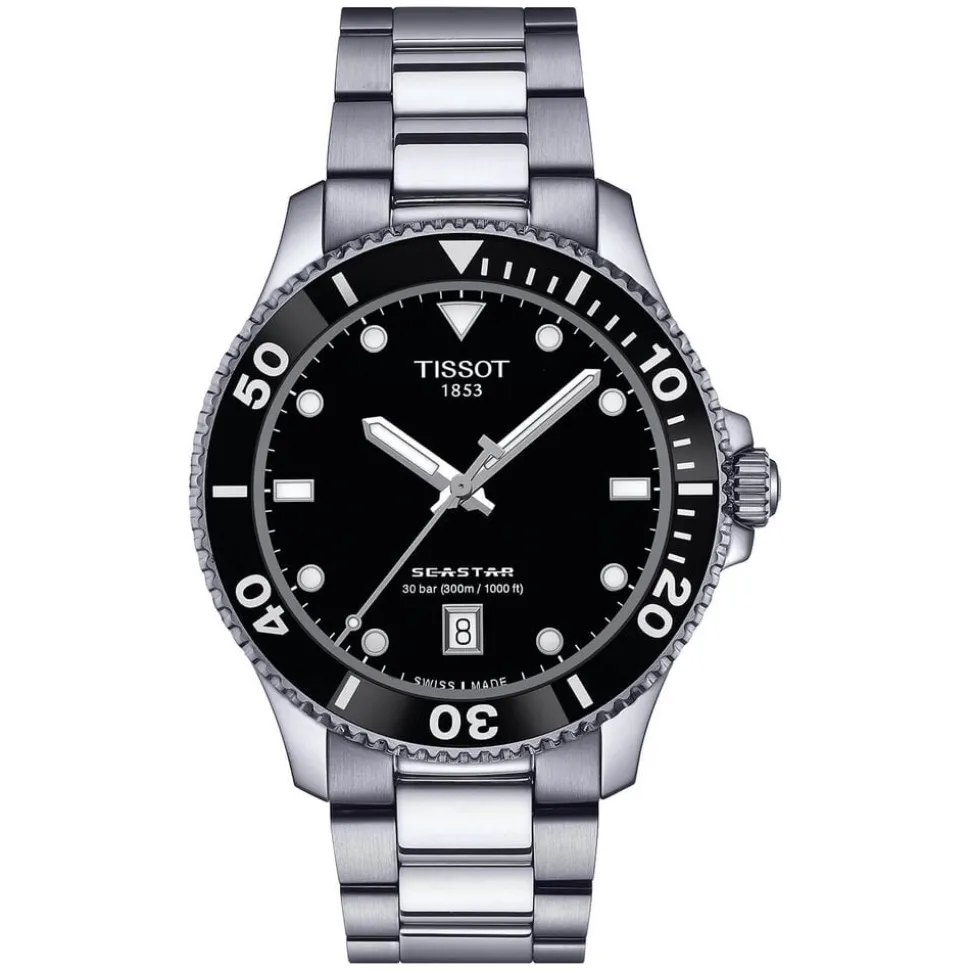 Tissot Seastar 1000 40mm Black Dial & Bezel Bracelet Watch