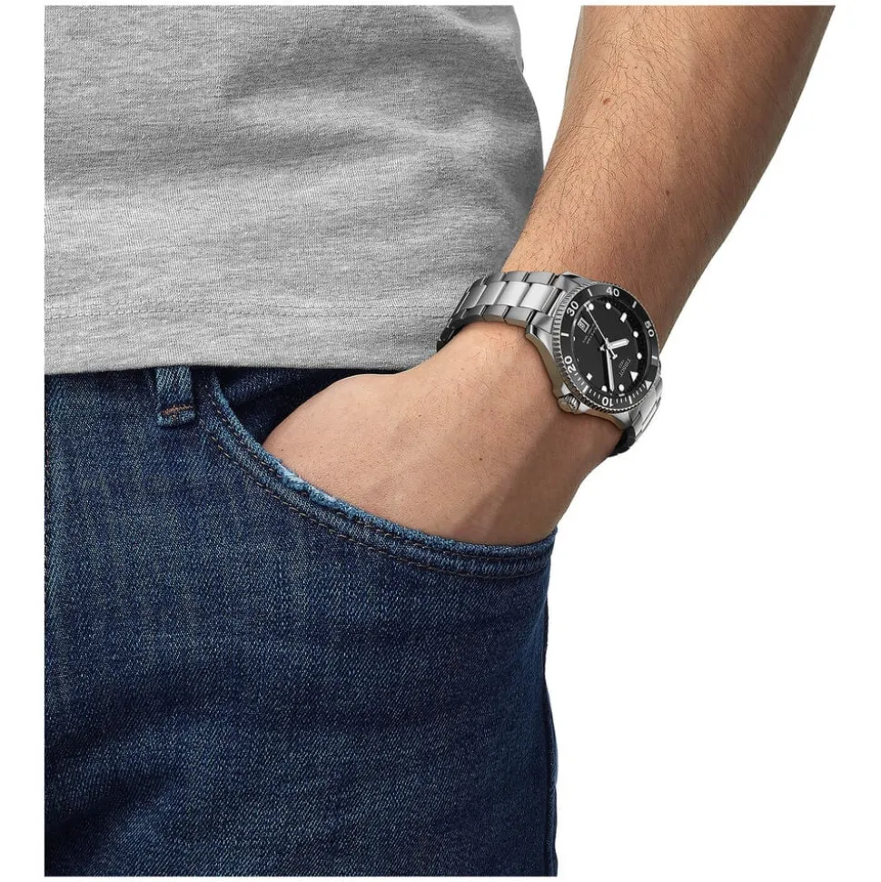 Tissot Seastar 1000 40mm Black Dial & Bezel Bracelet Watch