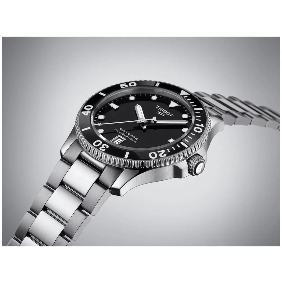Tissot Seastar 1000 40mm Black Dial & Bezel Bracelet Watch