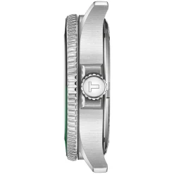 Tissot Seastar 1000 Quartz GMT 40mm Black Dial Black & Green Bezel Steel Bracelet Watch