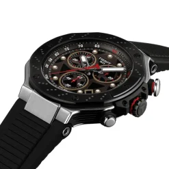 Tissot T-Race MotoGP Quartz Chronograph 45mm Dark Grey Dial Black Rubber Strap Watch