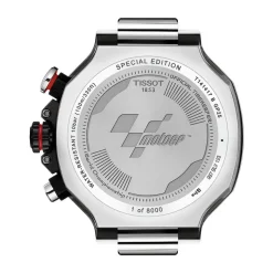 Tissot T-Race MotoGP Quartz Chronograph 45mm Dark Grey Dial Black Rubber Strap Watch