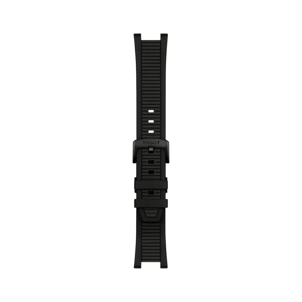 Tissot T-Race Powermatic 80 Black Dial Red Hands Rubber Strap Watch